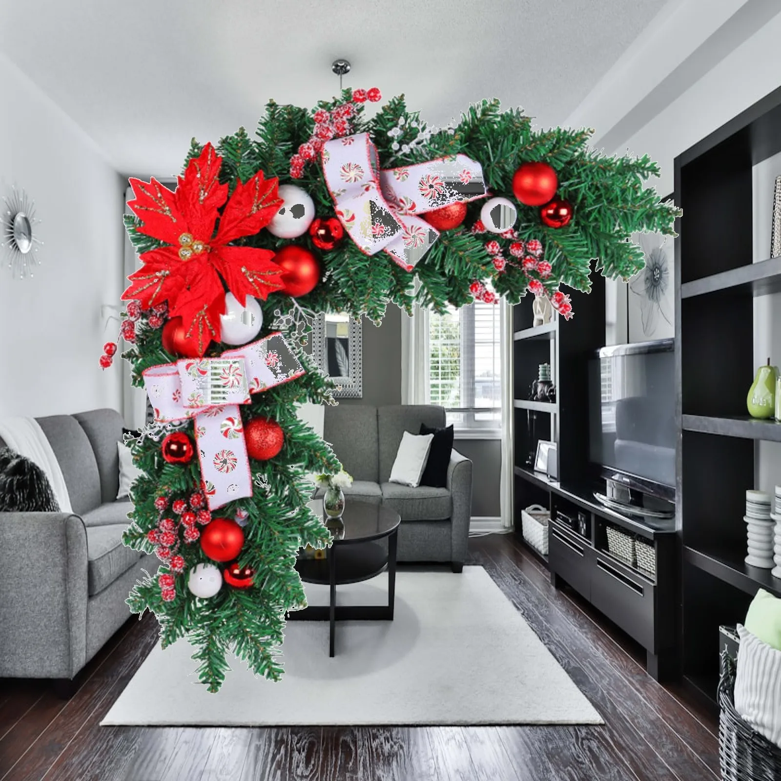 Front Door Wreath Christmas Swag Decorative Creative Xmas Garland Christmas Wreath for Apartment New Year Gift Office Decor
Front Door Wreath Christmas Swag Decorative Creative Xmas Garland Christmas Wreath for Apartment New Year Gift Office Decor