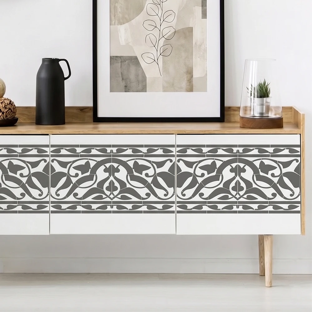 Large Wall Border Stencil for Painting Moroccan Design for DIY Reusable Template Plaster Home Decor Repeating Border Furniture
Large Wall Border Stencil for Painting Moroccan Design for DIY Reusable Template Plaster Home Decor Repeating Border Furniture