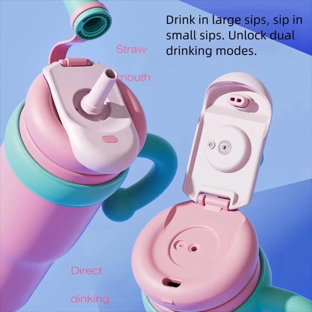 1000ml Thermal Water Bottle Creative Leak Proof Drinking Straw Cup Ceramic-coated Large Capacity Stainless Steel Vacuum Flask 
1000ml Thermal Water Bottle Creative Leak Proof Drinking Straw Cup Ceramic-coated Large Capacity Stainless Steel Vacuum Flask