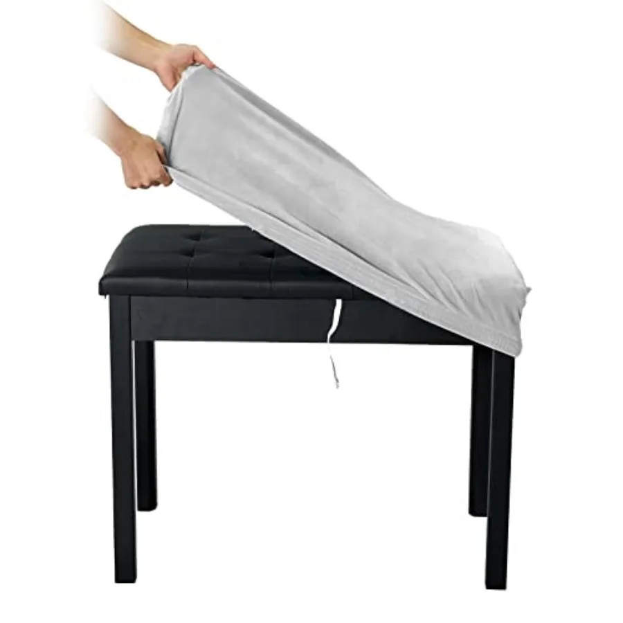 Soft Velvet Piano Bench Cover, 20"- 26.5" L x (11.8"- 15.7") W Rectangle Stretch Washable Stool Upholstered Protector Slipcover
Soft Velvet Piano Bench Cover, 20"- 26.5" L x (11.8"- 15.7") W Rectangle Stretch Washable Stool Upholstered Protector Slipcover
