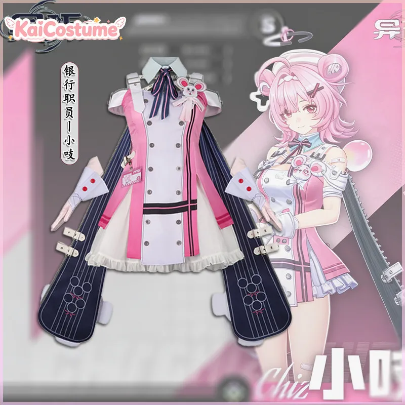 Neverness to Everness Xiaozhi Pink Claw Bank Clerk Cosplay Costume Full Set Women Pink Cute Anime Game Outfit For Halloween
Neverness to Everness Xiaozhi Pink Claw Bank Clerk Cosplay Costume Full Set Women Pink Cute Anime Game Outfit For Halloween