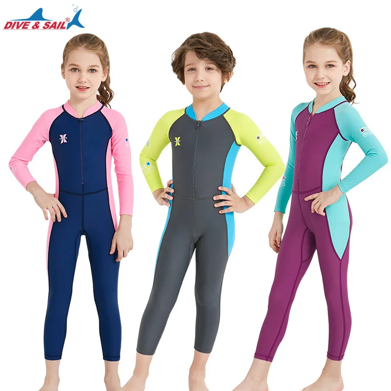New Children's Diving Suit Outdoor Sun Protection One-Piece Swimsuit Quick-Drying Long Sleeve Boys and Girls Swimwear
New Children's Diving Suit Outdoor Sun Protection One-Piece Swimsuit Quick-Drying Long Sleeve Boys and Girls Swimwear