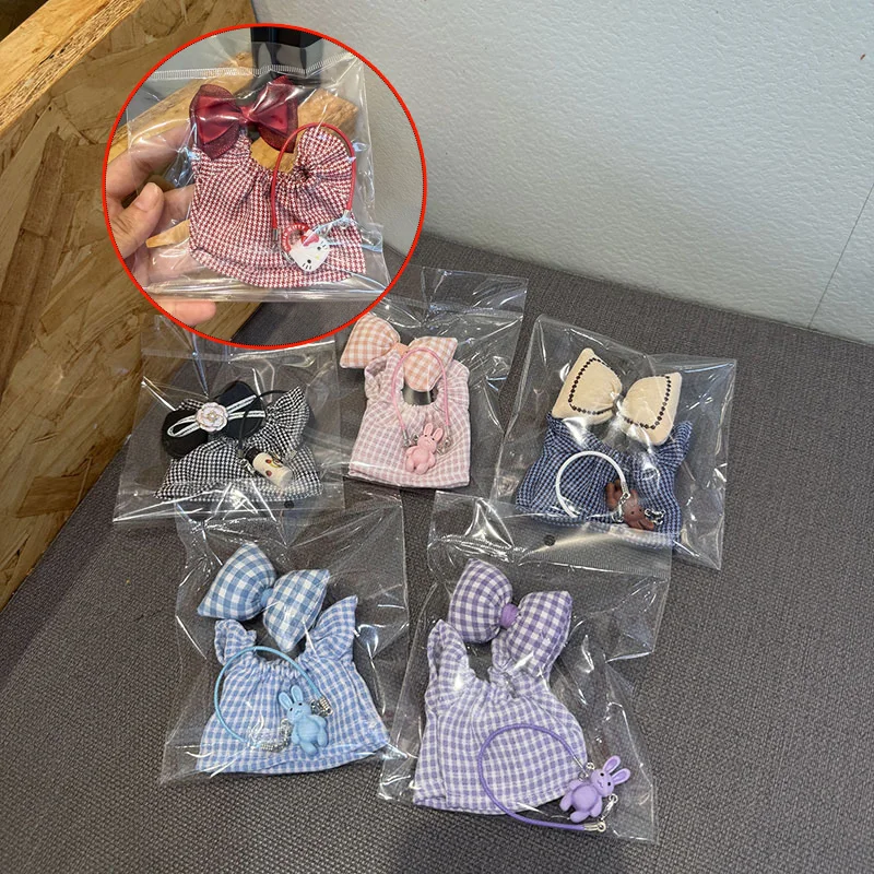 Doll Clothes Accessories for 17cm Labubu Mini Cute Ornaments Bag/Dress/Hairpin Kits Doll Dress Up Festival Gifts 3pcs/set 
Doll Clothes Accessories for 17cm Labubu Mini Cute Ornaments Bag/Dress/Hairpin Kits Doll Dress Up Festival Gifts 3pcs/set