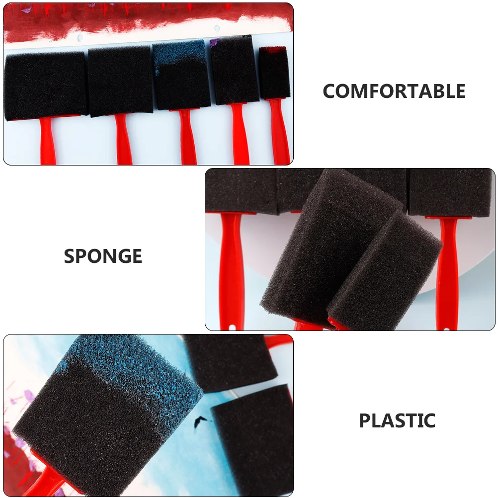 15Pcs Sponge Paint Brush Set Plastic Handle Soft Grip Comfortable Drawing Tools Painting DIY Crafts Watercolor Acrylic Art
15Pcs Sponge Paint Brush Set Plastic Handle Soft Grip Comfortable Drawing Tools Painting DIY Crafts Watercolor Acrylic Art