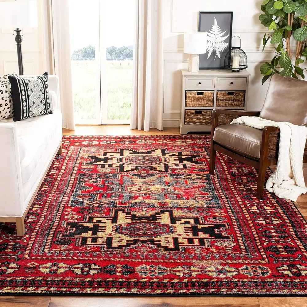 Hamadan Area Rug 8' x 10', Red & Multi, Traditional Persian Design, Non-Shedding, Easy Care, Suitable for Living Room, Bedroom (
Hamadan Area Rug 8' x 10', Red & Multi, Traditional Persian Design, Non-Shedding, Easy Care, Suitable for Living Room, Bedroom (