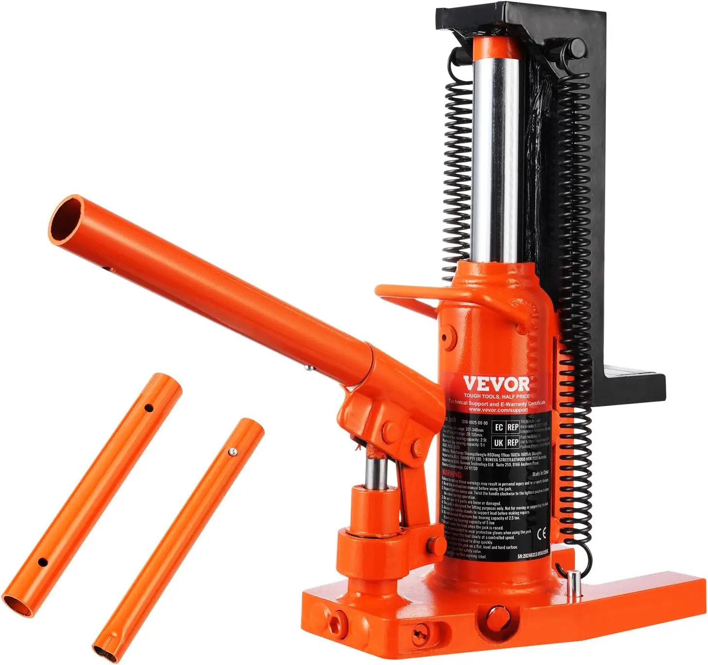 2.5 Ton Toe Lift, 5 Ton Top Lift Hydraulic Claw Jack for Machinery and Industry Use
2.5 Ton Toe Lift, 5 Ton Top Lift Hydraulic Claw Jack for Machinery and Industry Use