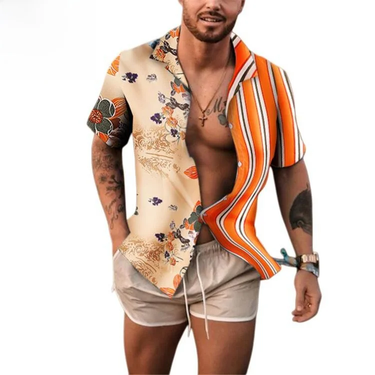 Men's Short Sleeve Printed Shirt Versatile Fashionable Spring Summer PU Leather Casual Top Quality Material Easy Care Style
Men's Short Sleeve Printed Shirt Versatile Fashionable Spring Summer PU Leather Casual Top Quality Material Easy Care Style