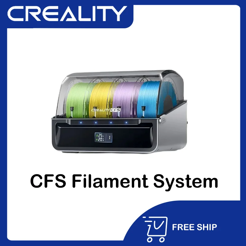 Автоматический переключатель и реле нити Creality CFS с 4 слотами накаливания для 3D-принтера серии K2 Plus/Hi Combo
Автоматический переключатель и реле нити Creality CFS с 4 слотами накаливания для 3D-принтера серии K2 Plus/Hi Combo