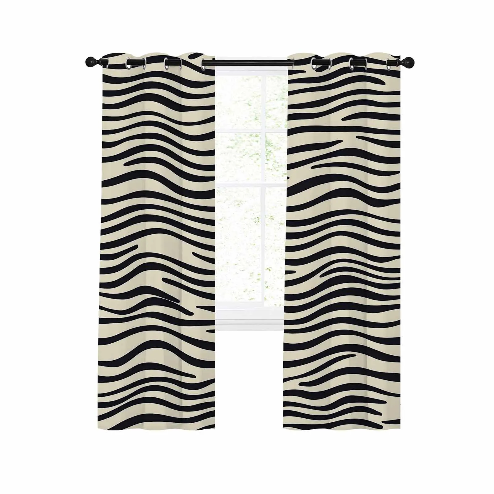 Concise Black Wave Line Large Curtains For Living Room Window Curtain Bedroom Kitchen Balcony Gazebo Curtain Room Divider
Concise Black Wave Line Large Curtains For Living Room Window Curtain Bedroom Kitchen Balcony Gazebo Curtain Room Divider