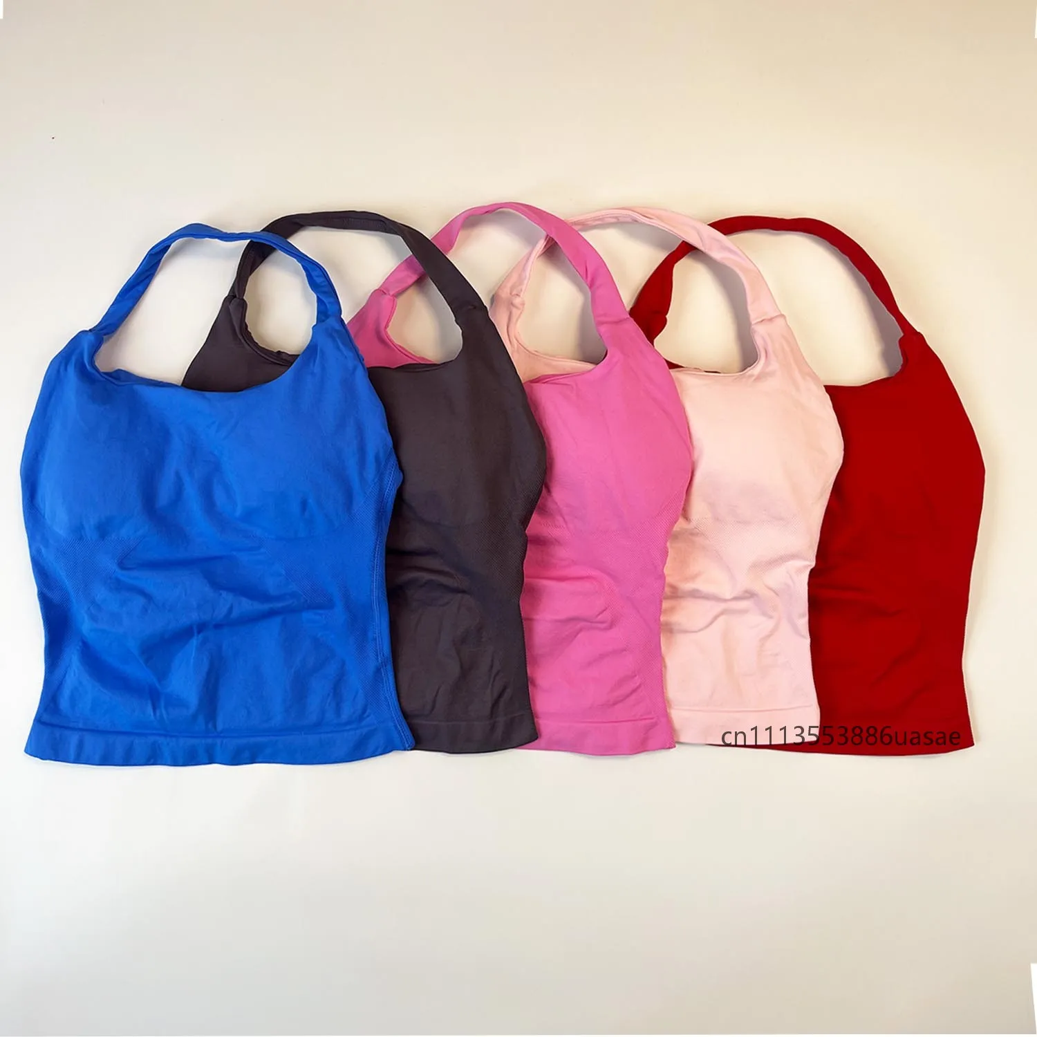 ARFTE Gym Halter Top Wide Strap Push-Up Sports Bra Women's Backless Seamless Yoga Tank Top Fitness Gym Workout Activewear
ARFTE Gym Halter Top Wide Strap Push-Up Sports Bra Women's Backless Seamless Yoga Tank Top Fitness Gym Workout Activewear