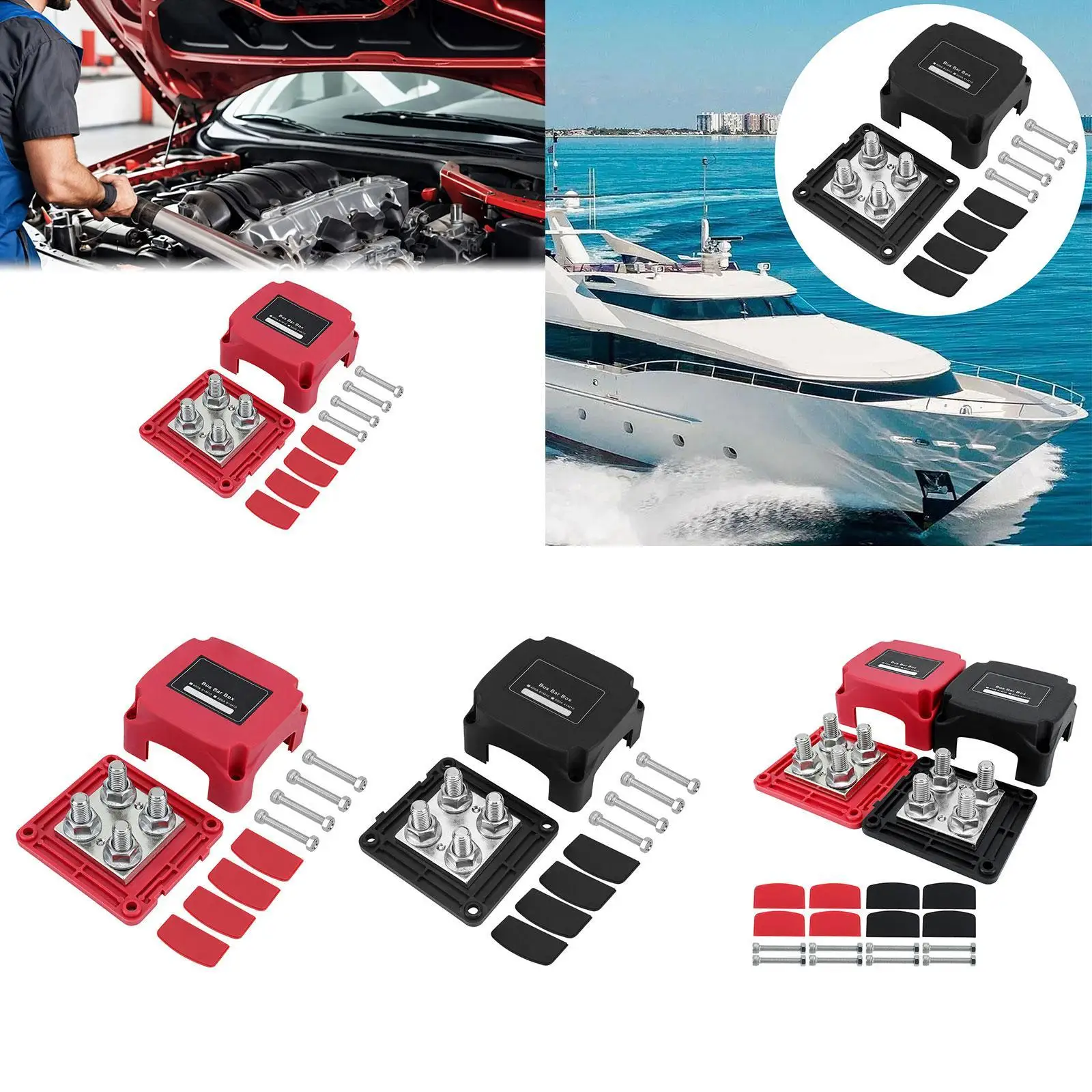 Copper Bus Bars RV Modification with Cover Power Distribution Terminal Block for Marine RV Boat Automotive Solar Wiring M10
Copper Bus Bars RV Modification with Cover Power Distribution Terminal Block for Marine RV Boat Automotive Solar Wiring M10