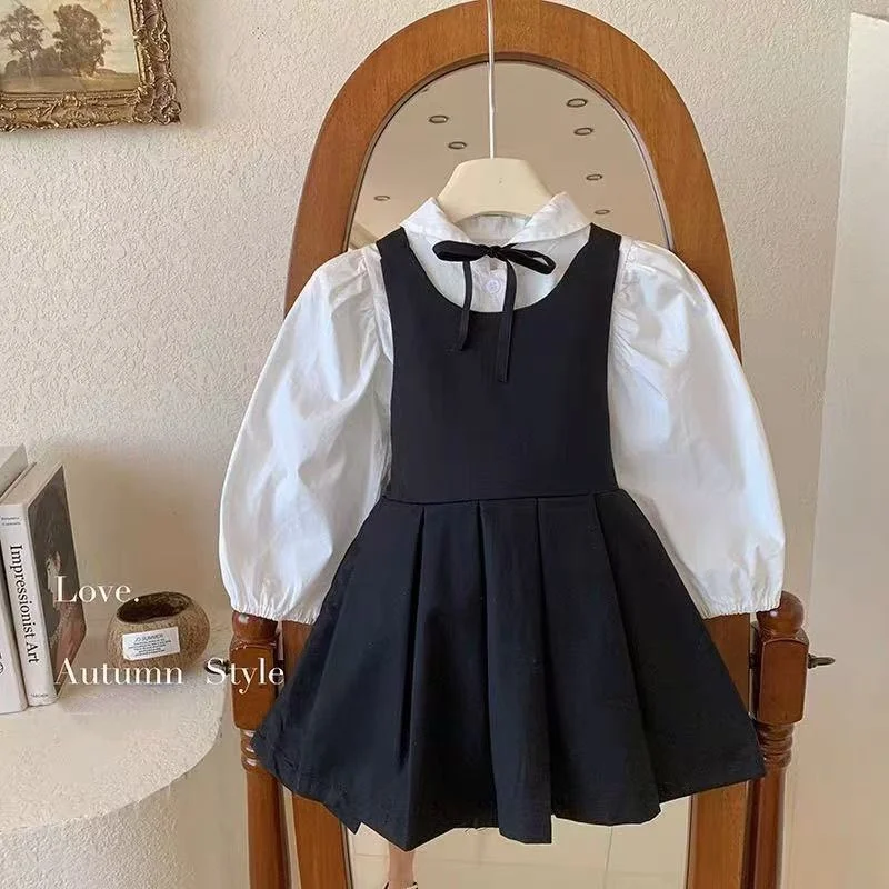 Children Girls 2PCS Spring Bow Round Color Tops Suspender Skirts Suit Kid Girls Outfits
Children Girls 2PCS Spring Bow Round Color Tops Suspender Skirts Suit Kid Girls Outfits