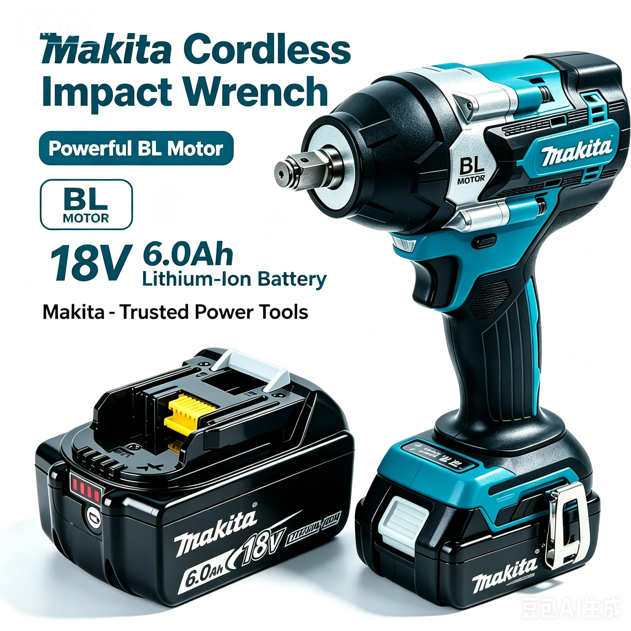 Makita DTW700 18V brushless electric wrench Cordless drill screwdriver High torque electric tool Torque wrench
Makita DTW700 18V brushless electric wrench Cordless drill screwdriver High torque electric tool Torque wrench