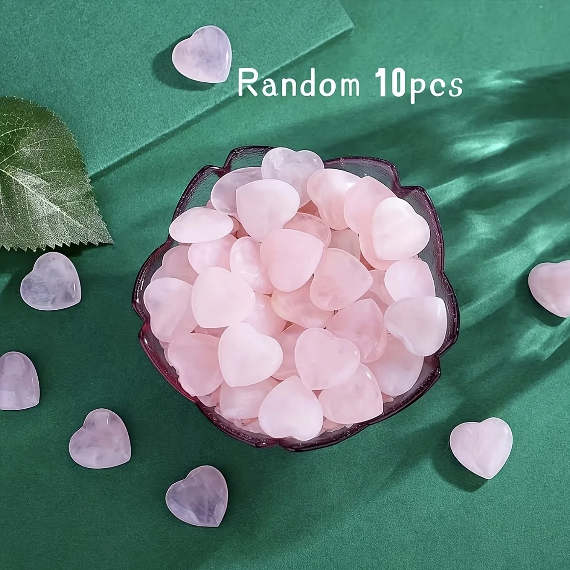 10Pcs Natural Pink Rose Quartz Heart Palm StonesPolished Glossy CrystalRomantic Decor for Valentine Mother's Day Christmas Gifts
10Pcs Natural Pink Rose Quartz Heart Palm StonesPolished Glossy CrystalRomantic Decor for Valentine Mother's Day Christmas Gifts