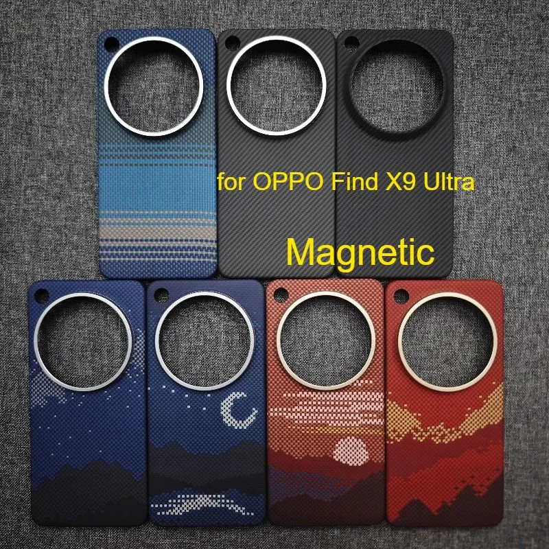 for OPPO Find X9 Ultra Magnetic Case Aramid Carbon Fiber Case Magnetic Ultra thin Lightweight Cover Mobile Phone Cases Covers
for OPPO Find X9 Ultra Magnetic Case Aramid Carbon Fiber Case Magnetic Ultra thin Lightweight Cover Mobile Phone Cases Covers