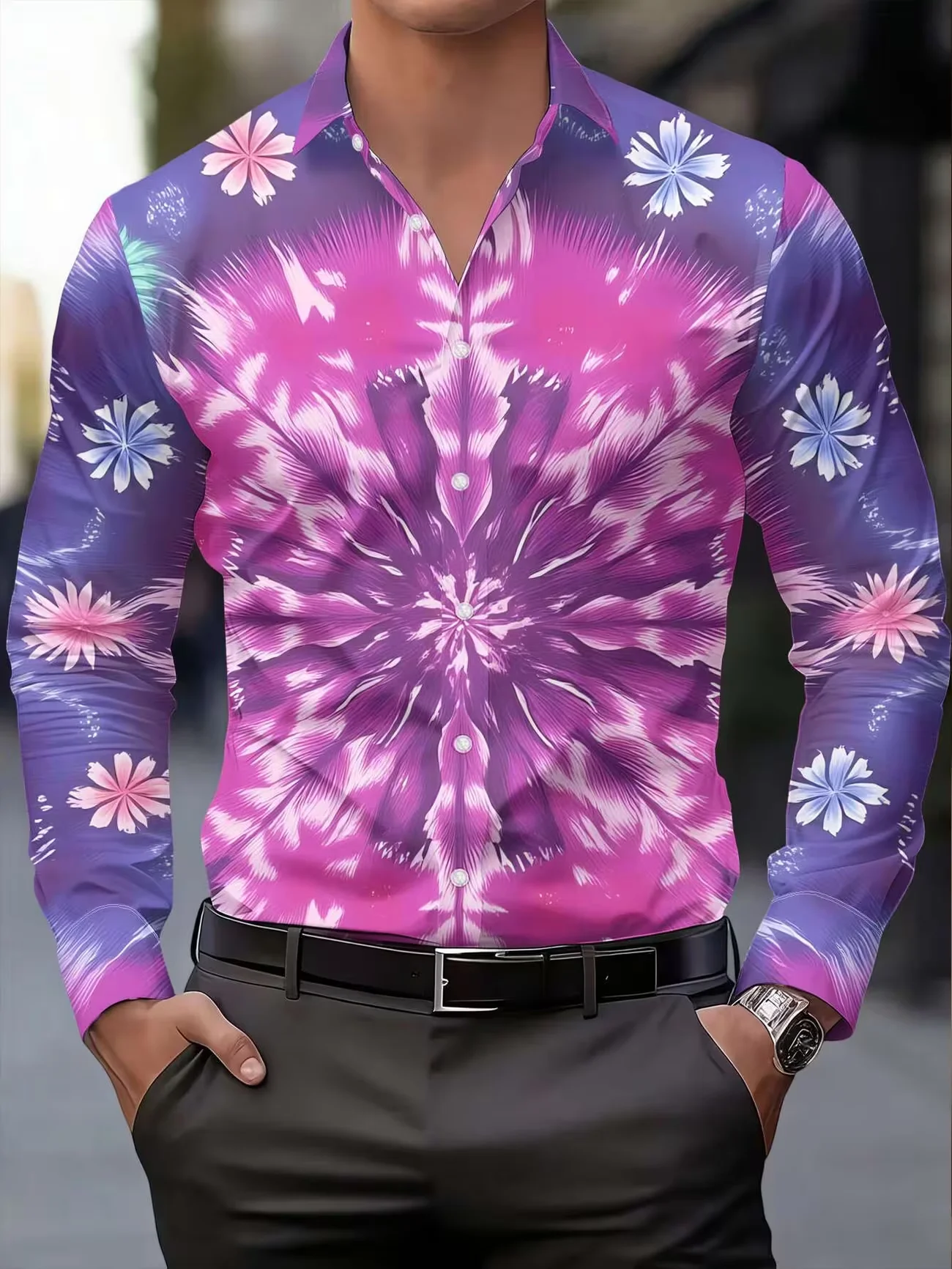 New Purple Background Starry Moon Starry Sky Printed Men's Long Sleeve Shirt Mysterious and niche style casual shirt
New Purple Background Starry Moon Starry Sky Printed Men's Long Sleeve Shirt Mysterious and niche style casual shirt