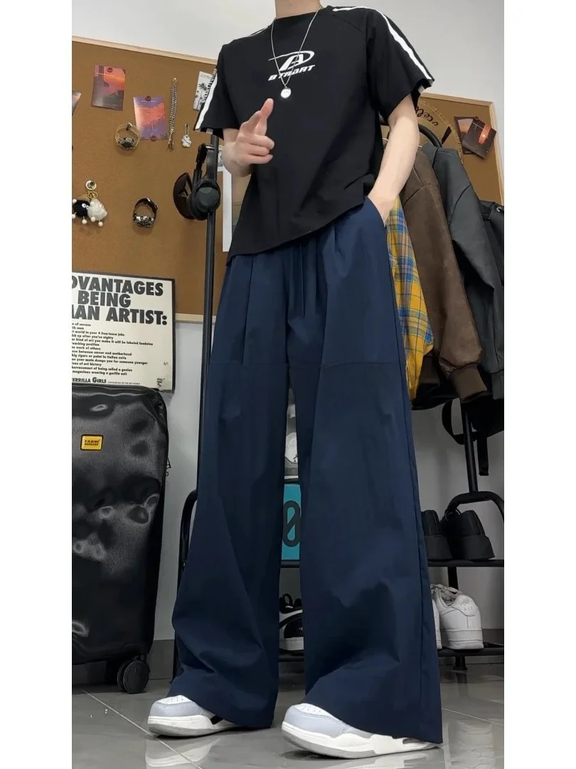 Loose Fit Ice Silk Men's Summer Thin Wide Leg Casual Pants CleanFit Drapey Trousers Youthful Energy Sle All-Season Wear
Loose Fit Ice Silk Men's Summer Thin Wide Leg Casual Pants CleanFit Drapey Trousers Youthful Energy Sle All-Season Wear