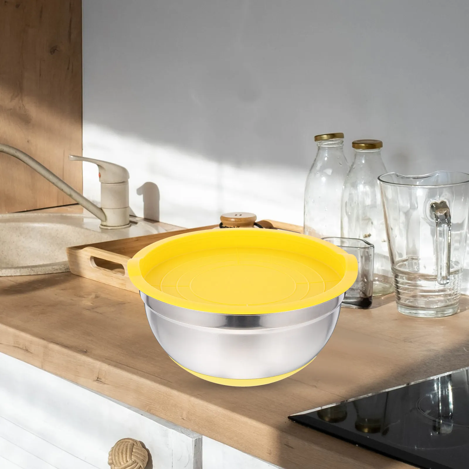 4Pcs Stainless Steel Mixing Bowls Non Slip Salad Soup Noodle Storage Multi Functional Kitchen Food Accessories
4Pcs Stainless Steel Mixing Bowls Non Slip Salad Soup Noodle Storage Multi Functional Kitchen Food Accessories