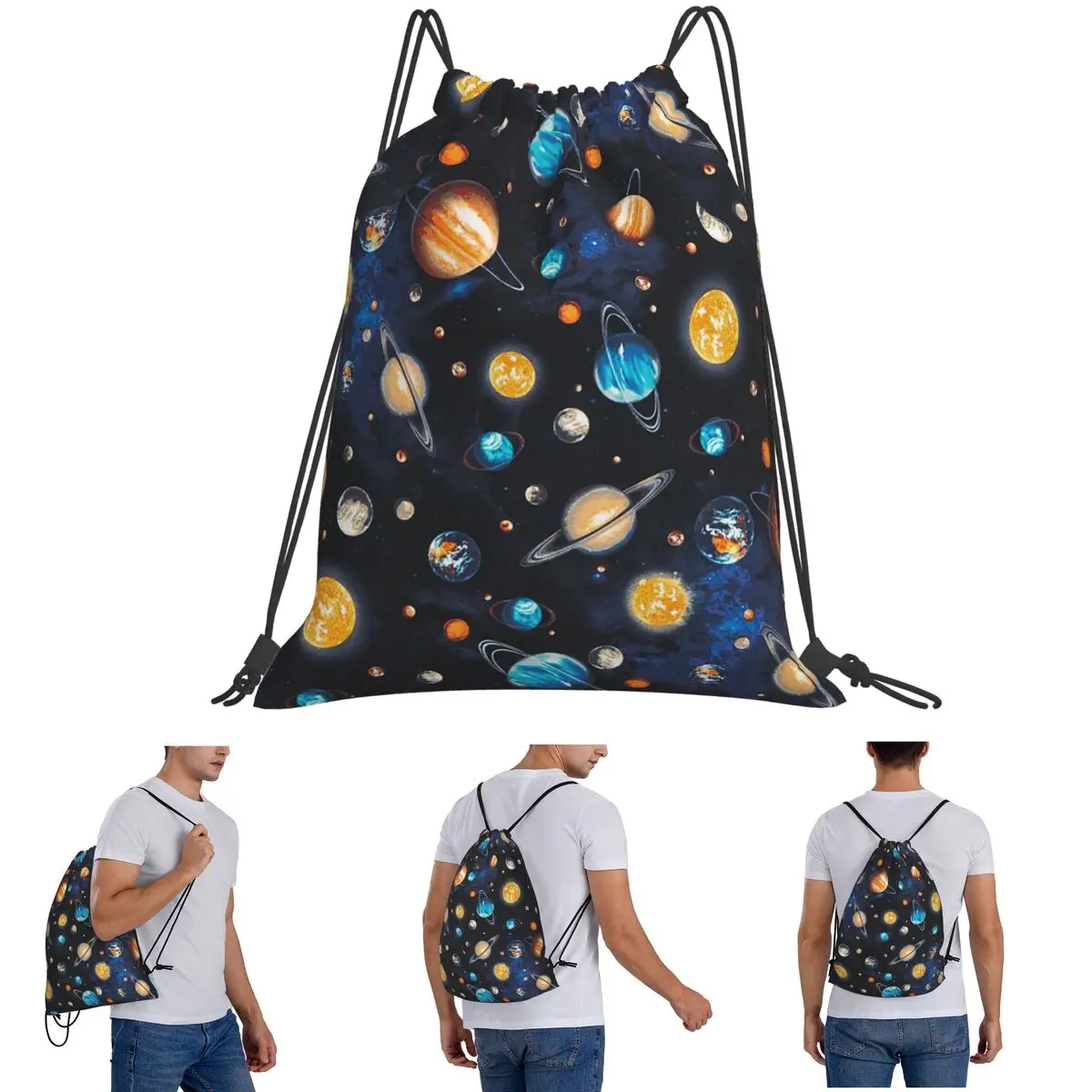 Solar System Space Planets Universe Backpacks Fashion Drawstring Bags Storage Bag Book Bags for Man Woman Students
Solar System Space Planets Universe Backpacks Fashion Drawstring Bags Storage Bag Book Bags for Man Woman Students