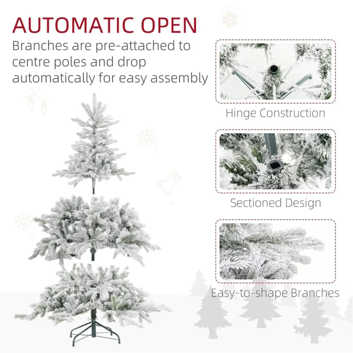 6ft Artificial Christmas Tree - Perfect for Holiday Decor & Festive Home Decorations
6ft Artificial Christmas Tree - Perfect for Holiday Decor & Festive Home Decorations