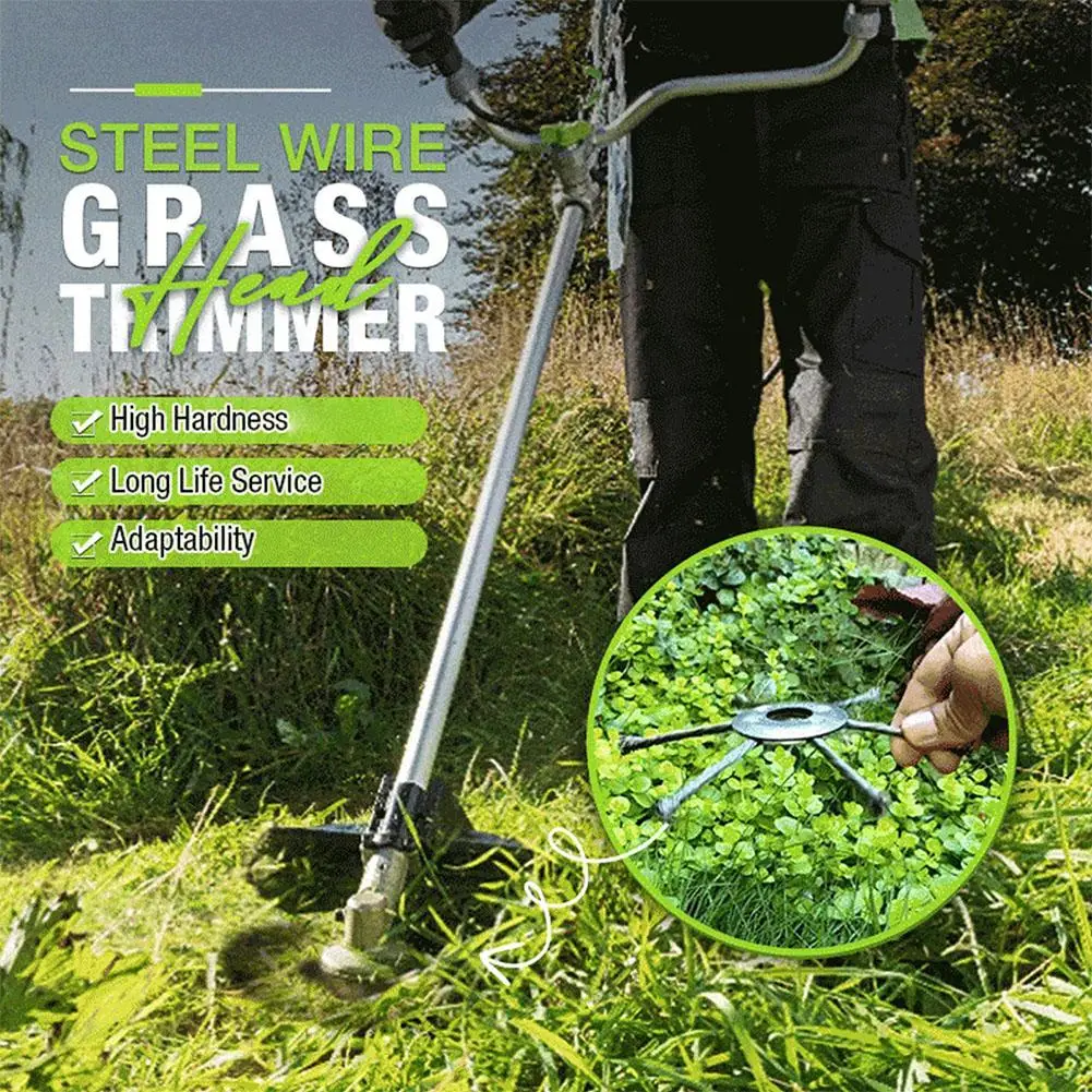 Grass Trimmer Steel Wire Wheel Head Weed Brush Cutter Universal Lawn Mower Steel Wire Wheel Brush Moss Rust Remover Tool
Grass Trimmer Steel Wire Wheel Head Weed Brush Cutter Universal Lawn Mower Steel Wire Wheel Brush Moss Rust Remover Tool