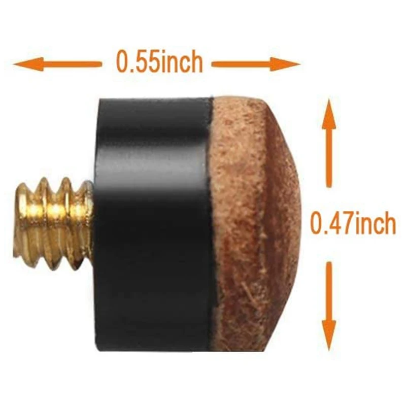 12 Sets 12MM Billiard Pool Cue Tips Brass Screw Replacement Tips With Pool Cue Ferrule For Snooker Pool Cues Highly Recommended
12 Sets 12MM Billiard Pool Cue Tips Brass Screw Replacement Tips With Pool Cue Ferrule For Snooker Pool Cues Highly Recommended
