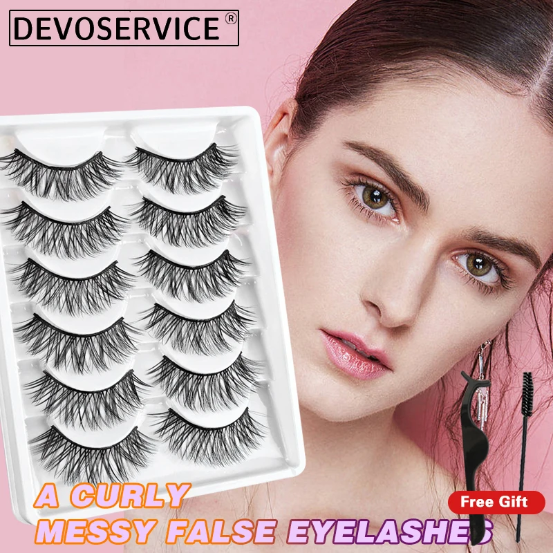 DEVOSERVICE Lashes 6 Pairs Natural Cross Fluffy False Eyelashes 3D Mink Eyelash Dramatic Eyelashes Makeup Eye Lash Maquiagem
DEVOSERVICE Lashes 6 Pairs Natural Cross Fluffy False Eyelashes 3D Mink Eyelash Dramatic Eyelashes Makeup Eye Lash Maquiagem