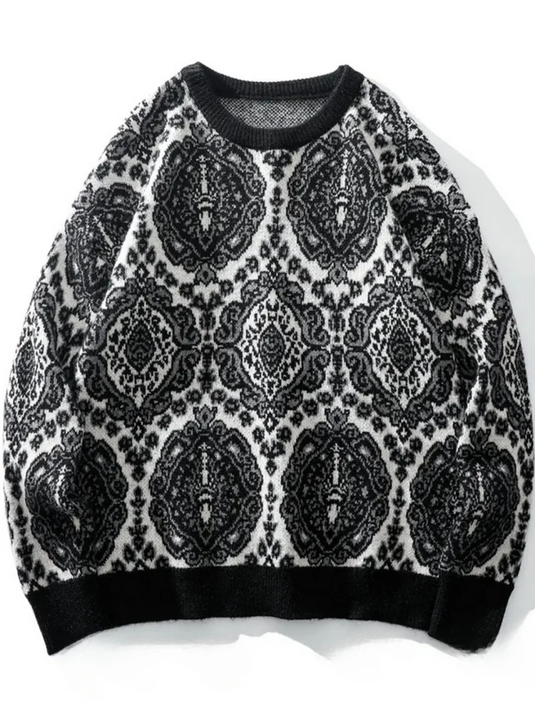 Retro American Baroque Sle round Ne Knitted Sweater Men's Warm Base Layer Casual Loose Fit Autumn Winter Knitwear
Retro American Baroque Sle round Ne Knitted Sweater Men's Warm Base Layer Casual Loose Fit Autumn Winter Knitwear