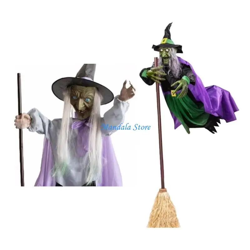 U2JC Halloween Horror Decorations Outdoor Animated Hovering Witch Animatronics Props
U2JC Halloween Horror Decorations Outdoor Animated Hovering Witch Animatronics Props