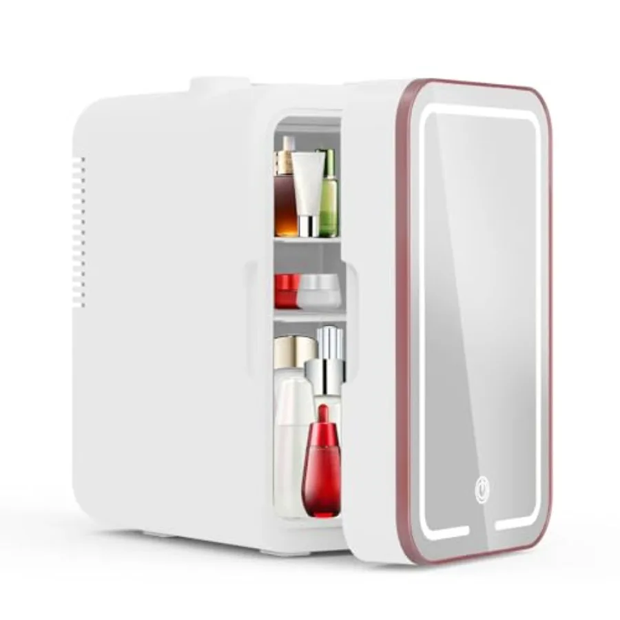 Mini Fridge for Bedroom 6L Skincare Fridge with LED Mirror for Dorm Office Portable Cooler Warmer Small Compact Refrigerator fo
Mini Fridge for Bedroom 6L Skincare Fridge with LED Mirror for Dorm Office Portable Cooler Warmer Small Compact Refrigerator fo