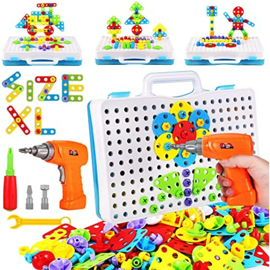 Educational Toys Building Blocks, 244 Pieces Electric Screwdriver DIY Building Toys for Boys and Girls, Educational Constructio
Educational Toys Building Blocks, 244 Pieces Electric Screwdriver DIY Building Toys for Boys and Girls, Educational Constructio