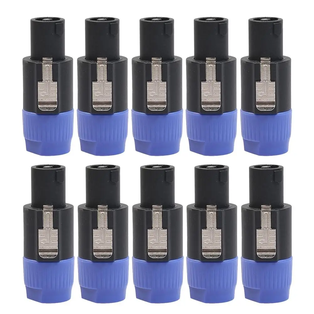 10pcs Audio Wire Connector 4-Pole 4Pin NL4FC Speaker Audio Cable Ohm Plug Accessories Replacement for Amplifier
10pcs Audio Wire Connector 4-Pole 4Pin NL4FC Speaker Audio Cable Ohm Plug Accessories Replacement for Amplifier