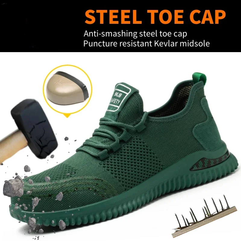 Men's Breathable Mesh Surface Anti Impact and Anti Puncture Sole Safety Shoes Summer One Piece for Distribution
Men's Breathable Mesh Surface Anti Impact and Anti Puncture Sole Safety Shoes Summer One Piece for Distribution