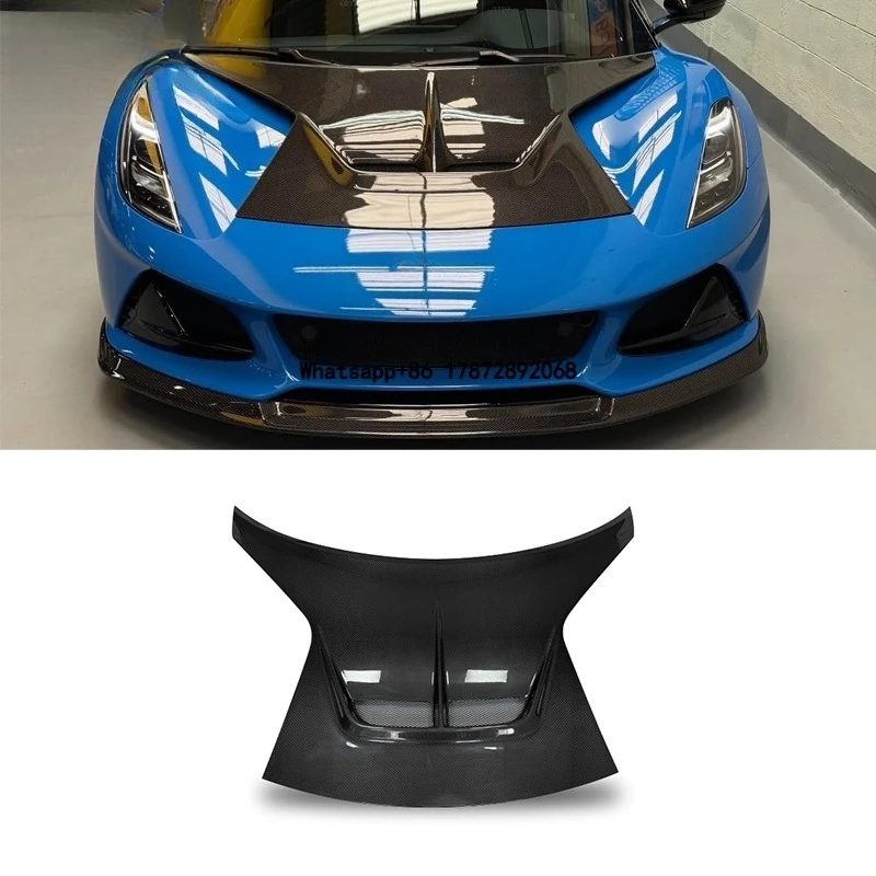 Dry Carbon Fiber V Style Engine Hood Bonnet for Lotus Emira High Quality Lightweight Racing Style Front Hood Car Body Kit
Dry Carbon Fiber V Style Engine Hood Bonnet for Lotus Emira High Quality Lightweight Racing Style Front Hood Car Body Kit