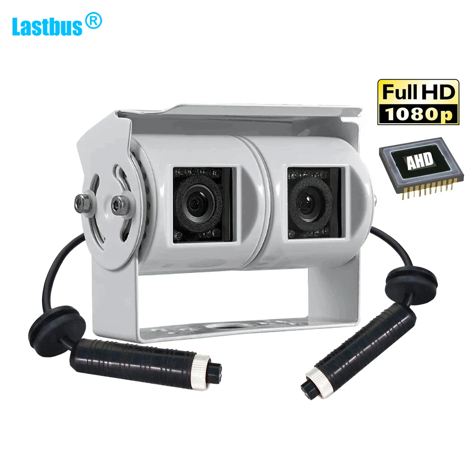 Lastbus AHD 1080P Dual Lens White Reversing Camera RV Backup Cam Twin Adjustable Angle Lens Rear View Camera 4PIN For Caravan
Lastbus AHD 1080P Dual Lens White Reversing Camera RV Backup Cam Twin Adjustable Angle Lens Rear View Camera 4PIN For Caravan