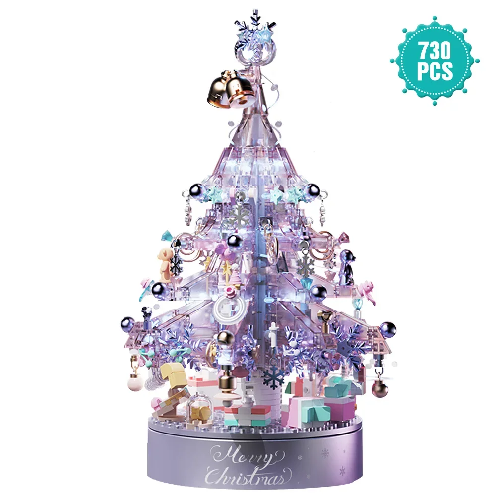 Home Decor Christmas Tree Building Blocks Set,DIY Purple Crystal Christmas Tree Music Box,Xmas Holiday Construction Toy Gift
Home Decor Christmas Tree Building Blocks Set,DIY Purple Crystal Christmas Tree Music Box,Xmas Holiday Construction Toy Gift