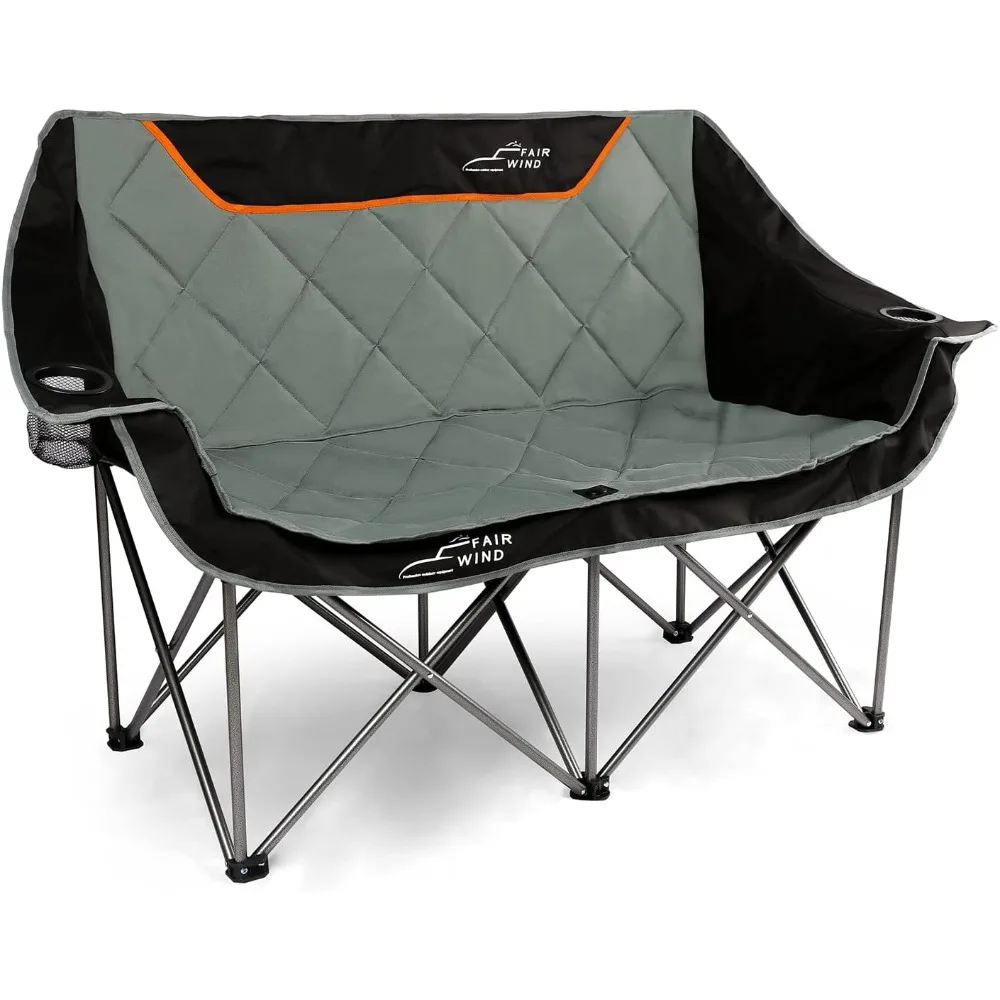 Oversized Fully Padded Camping Chair Folding Loveseat Camping Couch Double Duo Chair Heavy Duty Quad Fold Arm Chair with Cup Ho
Oversized Fully Padded Camping Chair Folding Loveseat Camping Couch Double Duo Chair Heavy Duty Quad Fold Arm Chair with Cup Ho