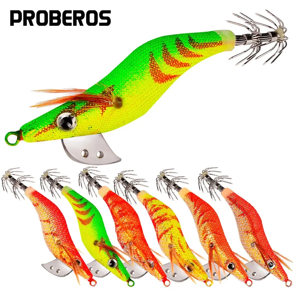 The New Dock Heavy Sea Fishing Wooden Shrimp Squid Hook Simulation 6-color Set Of Squid Needle Lure Fishing GearSJ018
The New Dock Heavy Sea Fishing Wooden Shrimp Squid Hook Simulation 6-color Set Of Squid Needle Lure Fishing GearSJ018