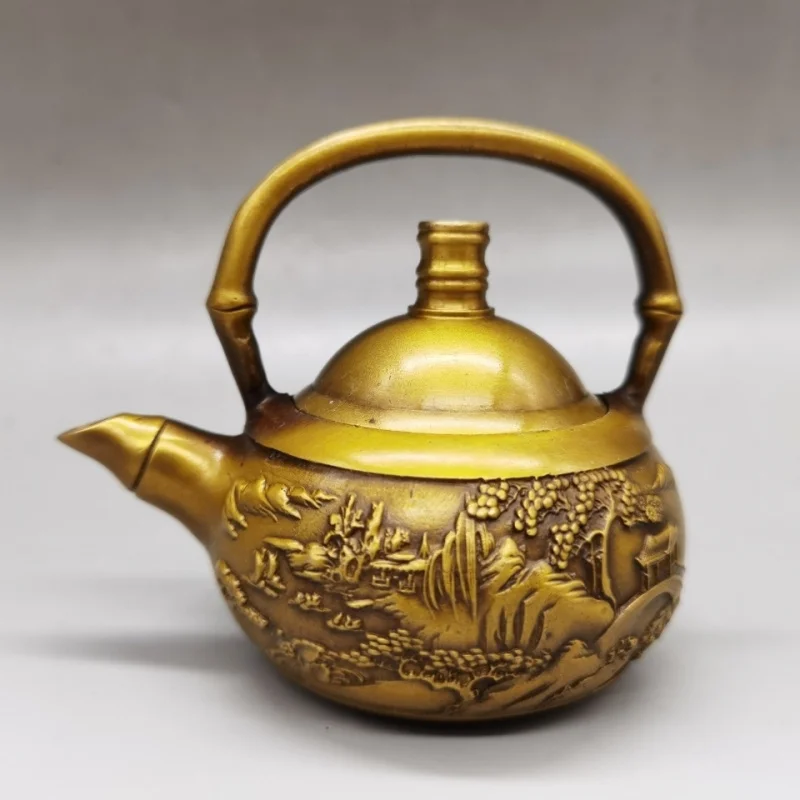 Антикварный медный чайник Династия Цин Qianlong Годные предметы Винный горшок Уличный поставщик Выгодная специальная цена Бесплатная доставка Практичная 
Антикварный медный чайник Династия Цин Qianlong Годные предметы Винный горшок Уличный поставщик Выгодная специальная цена Бесплатная доставка Практичная