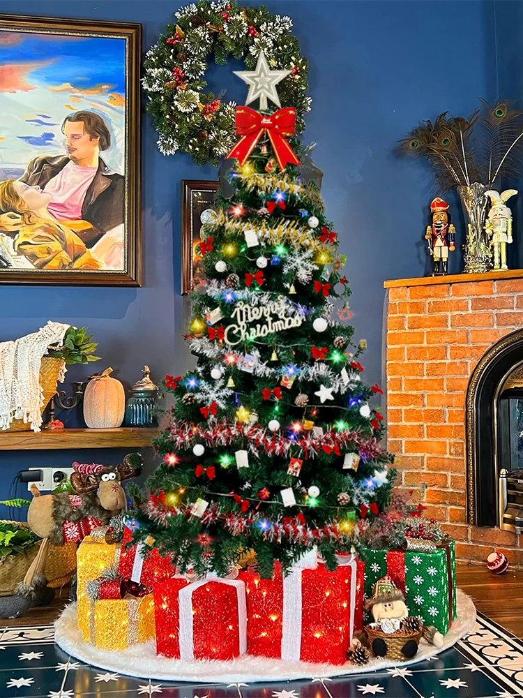 Набор рождественской елки 1,5 м, имитация рождественской елки, светящееся рождественское украшение для витрины торгового центра, дома
Набор рождественской елки 1,5 м, имитация рождественской елки, светящееся рождественское украшение для витрины торгового центра, дома