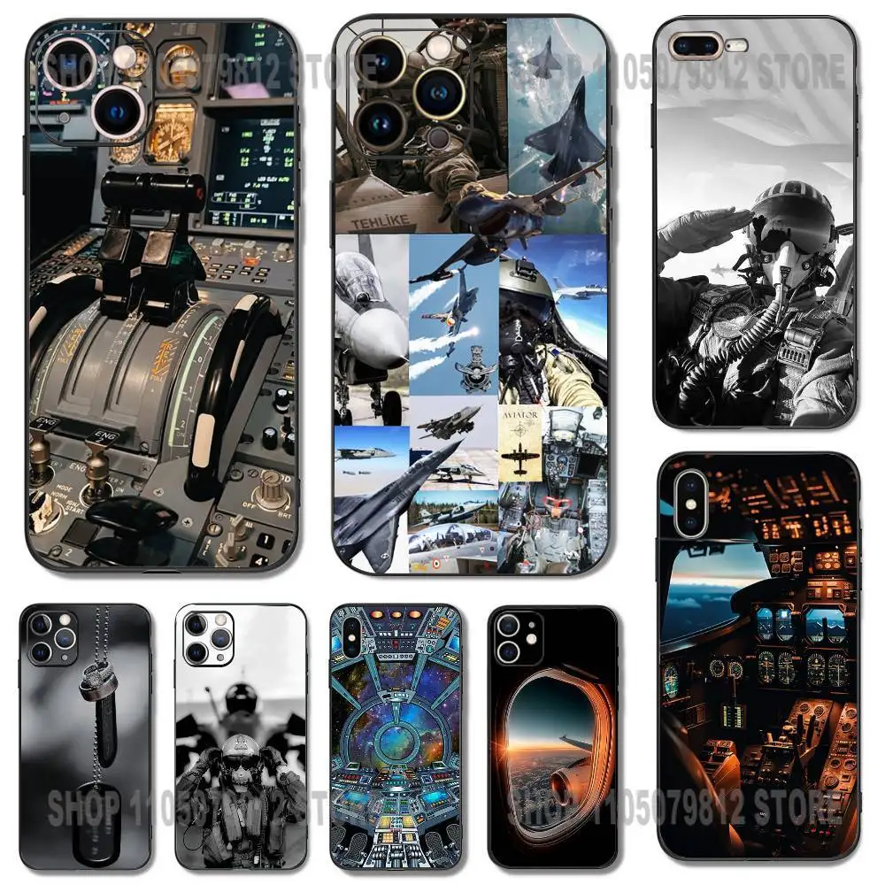 Aviation Aeroplane Pilot Cockpit Phone Case For iPhone 17 16,15,14,13,12,11,Pro,XS,Max,XR,Plus,Mini Silicone Black Shockproof
Aviation Aeroplane Pilot Cockpit Phone Case For iPhone 17 16,15,14,13,12,11,Pro,XS,Max,XR,Plus,Mini Silicone Black Shockproof