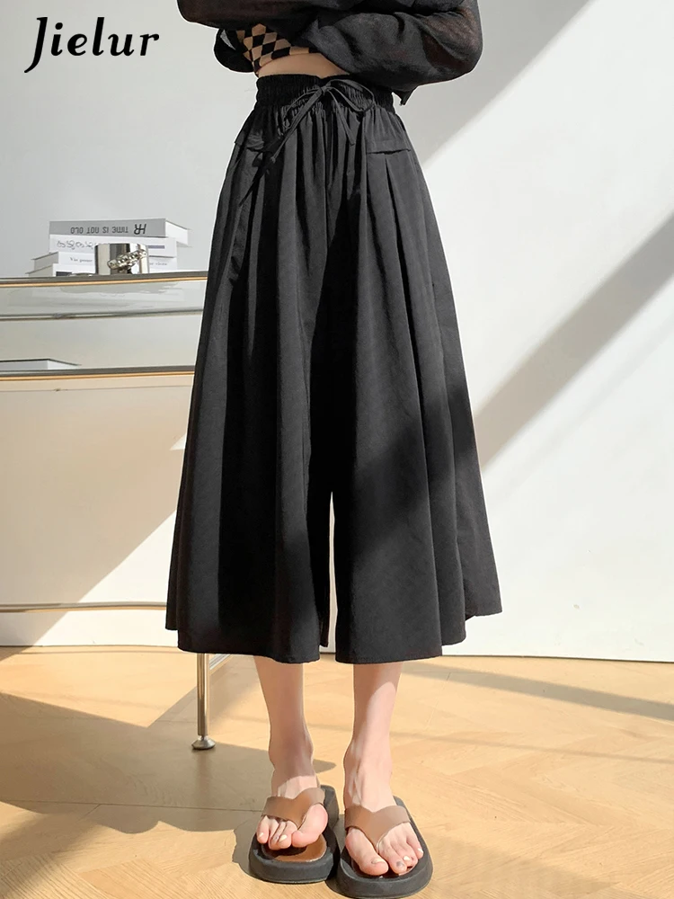Jielur Pure Color Classic High Waist Slim Women Pants Summer New Chic Drawstring Loose Casual Soft Fashion Female Wide Leg Pants
Jielur Pure Color Classic High Waist Slim Women Pants Summer New Chic Drawstring Loose Casual Soft Fashion Female Wide Leg Pants