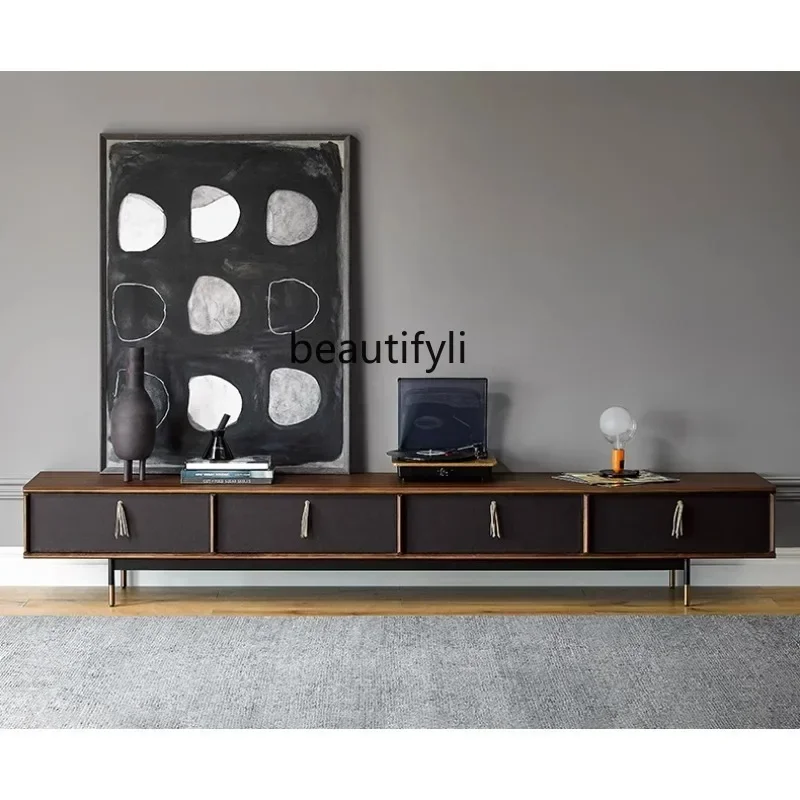 Italian Minimalist Solid Wood TV Cabinet Living Room Silent Wind Walnut Audiovisual Cabinet
Italian Minimalist Solid Wood TV Cabinet Living Room Silent Wind Walnut Audiovisual Cabinet