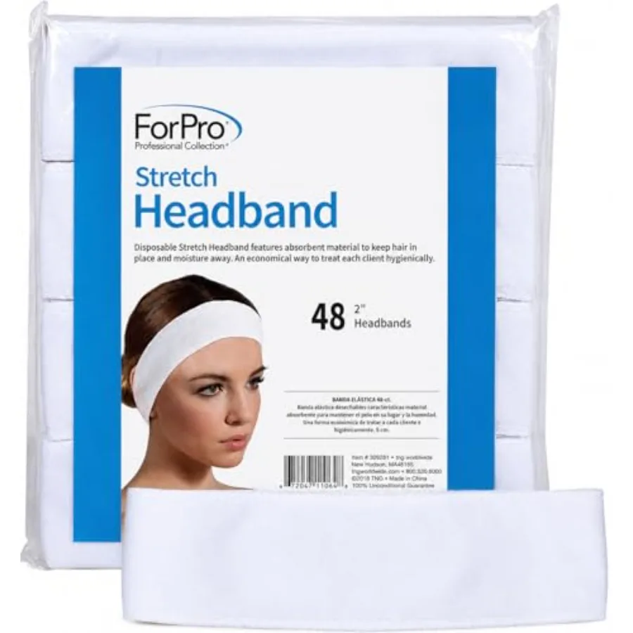Stretch Headbands - Moisture Absorbent Disposable Spa - 2.25" W x 18" C - 48-Count
Stretch Headbands - Moisture Absorbent Disposable Spa - 2.25" W x 18" C - 48-Count
