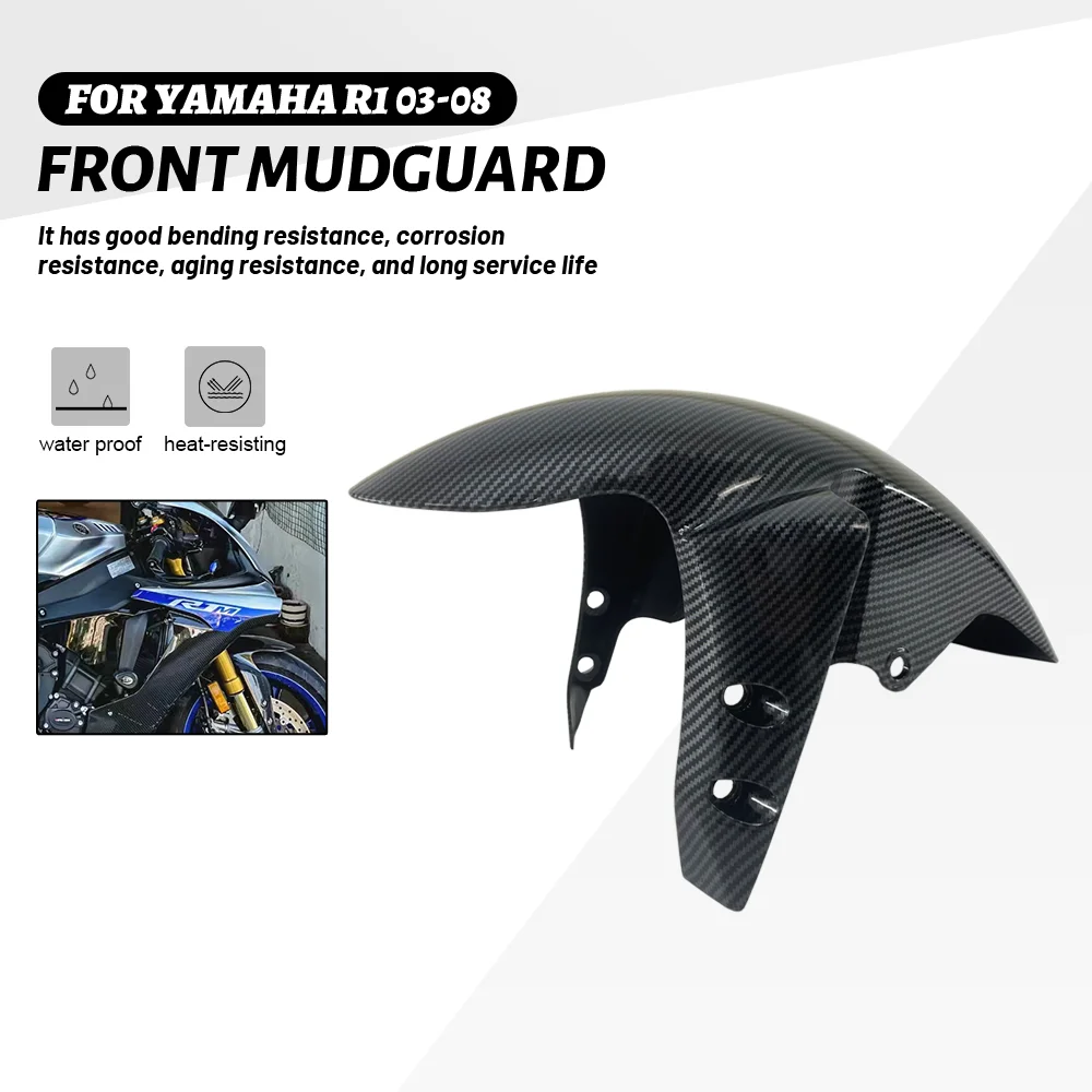 For Yamaha YZF R1 YZF-R1 2003 2004 2005 2006 2007 2008 Motorcycle Front Fender ABS Carbon Fiber Pattern Fender Fairing Mudguard
For Yamaha YZF R1 YZF-R1 2003 2004 2005 2006 2007 2008 Motorcycle Front Fender ABS Carbon Fiber Pattern Fender Fairing Mudguard