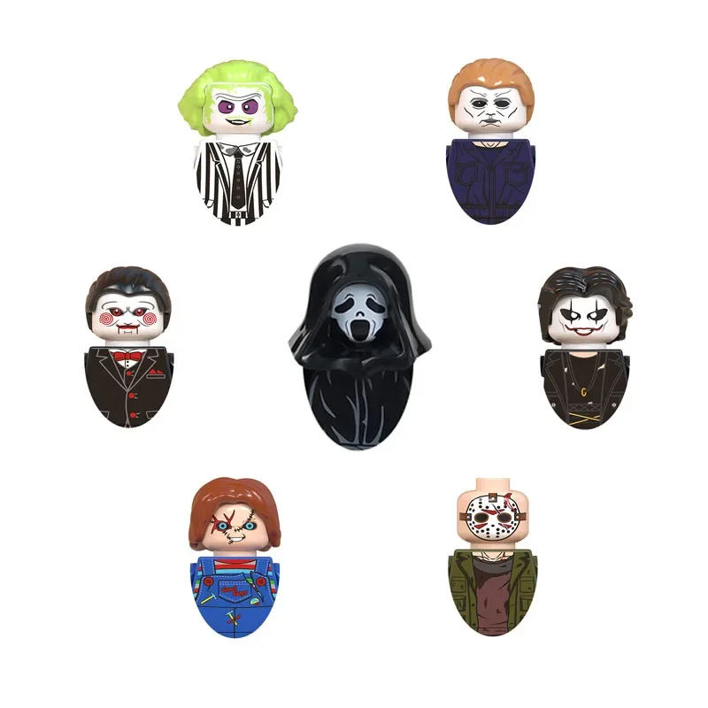 WM6075 Scream Killer Eric Draven Billy Jason Child's Play Beetlejuice Building block boy birthday toy
WM6075 Scream Killer Eric Draven Billy Jason Child's Play Beetlejuice Building block boy birthday toy