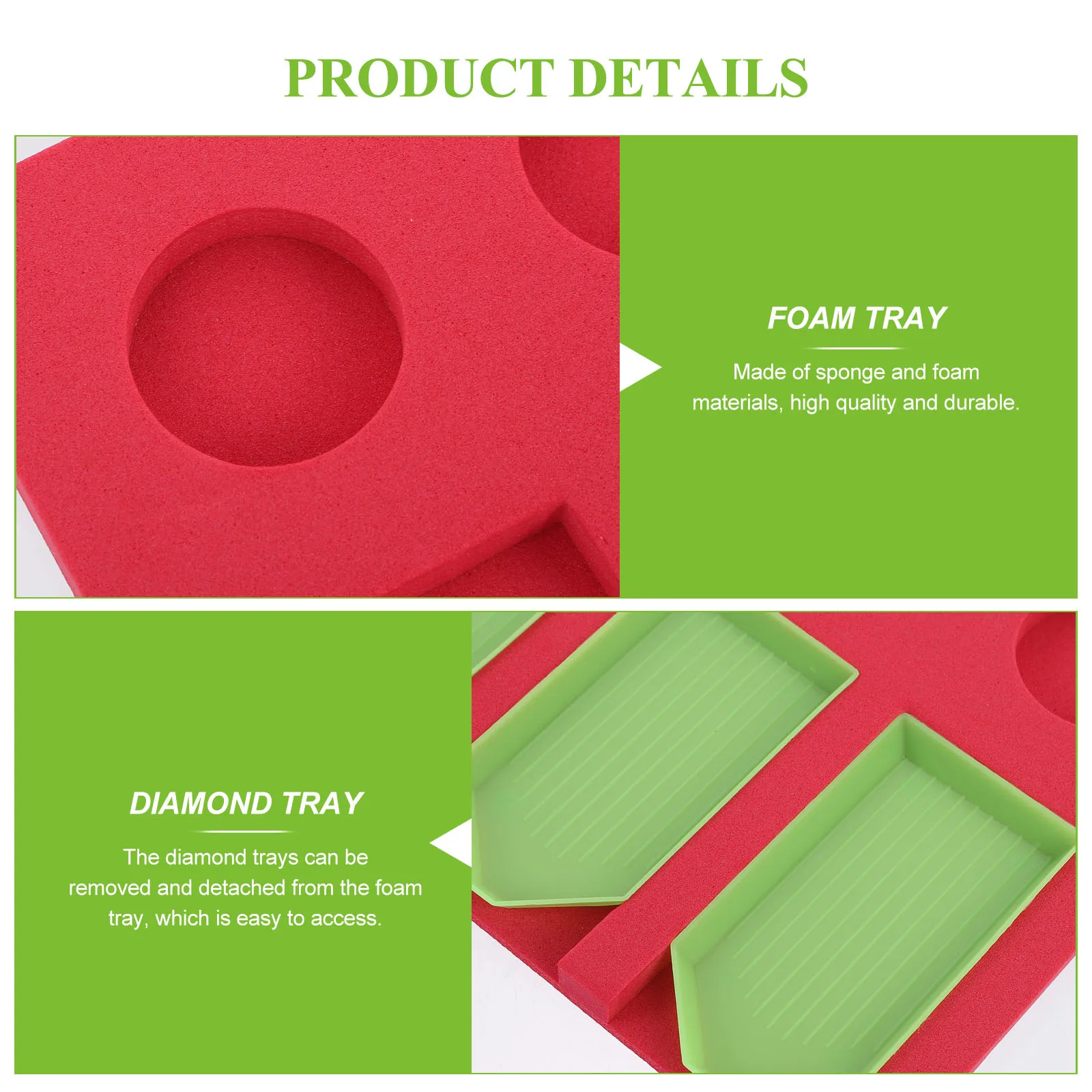 Tool Red Soft Foam Tray Storage ganizer for DIY Trays Beads Jewelry Accessories Household Storage
Tool Red Soft Foam Tray Storage ganizer for DIY Trays Beads Jewelry Accessories Household Storage