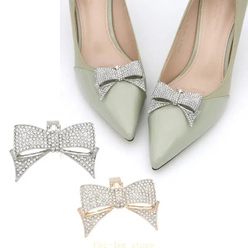 40GB Bow Shoe Decorations Clip Shoe Clamp Charm Buckle Wedding Bride High Heel Shiny Clips Accessories for Women
40GB Bow Shoe Decorations Clip Shoe Clamp Charm Buckle Wedding Bride High Heel Shiny Clips Accessories for Women