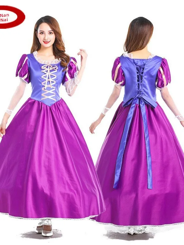 Adult Purple Long Hair Princess Dress Magic Fairy Tale Stage Costume Role Play Halloween Party Wear Polyester Fiber 100%
Adult Purple Long Hair Princess Dress Magic Fairy Tale Stage Costume Role Play Halloween Party Wear Polyester Fiber 100%