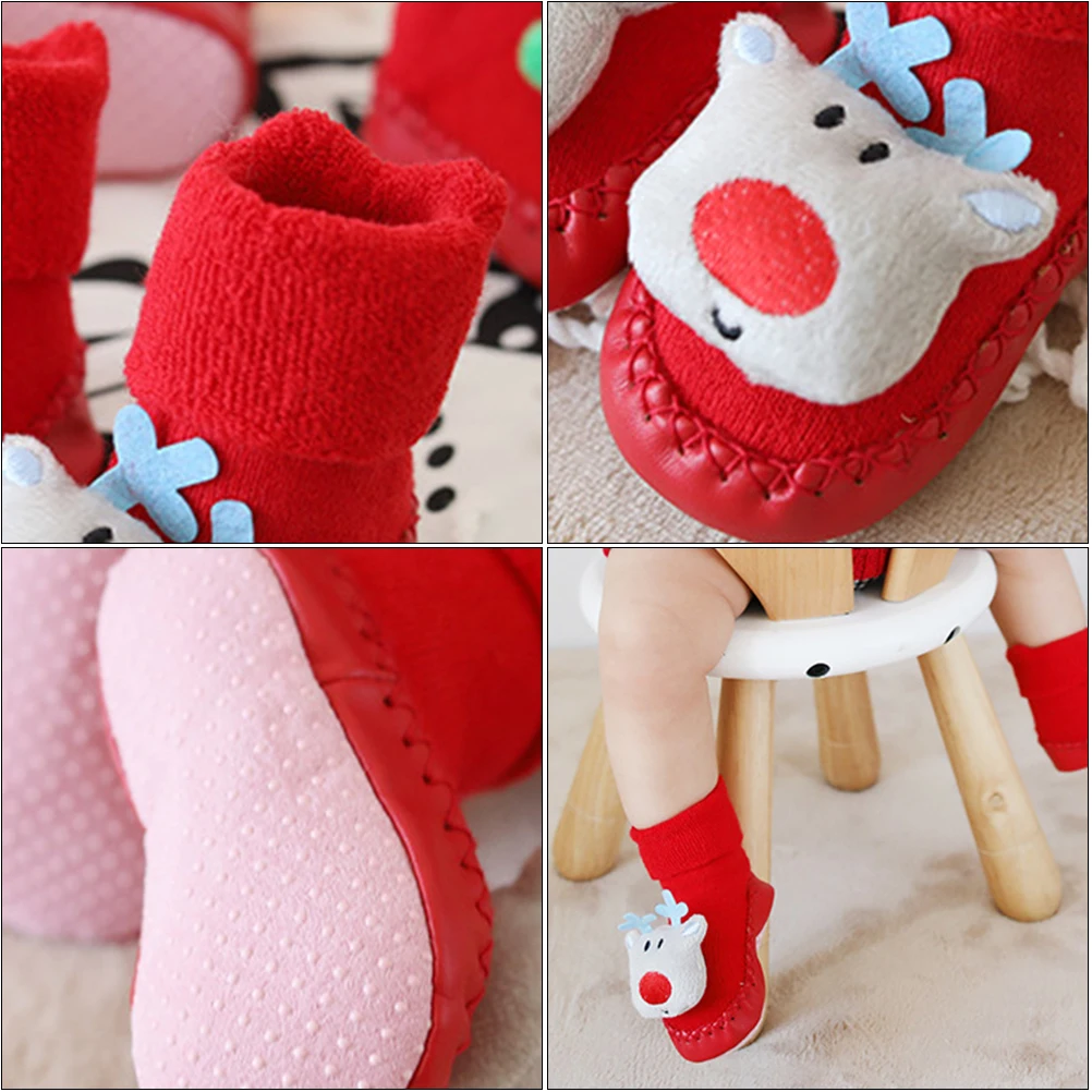 2 Pairs Warm Socks Holiday Christmas Grip Cartoon Toddler Floor Shoes Anti-S Infant Soft Sole Light
2 Pairs Warm Socks Holiday Christmas Grip Cartoon Toddler Floor Shoes Anti-S Infant Soft Sole Light